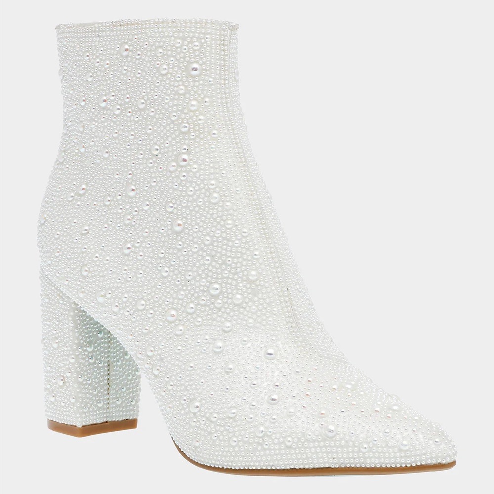 Betsey Johnson Cady Pearl Booties